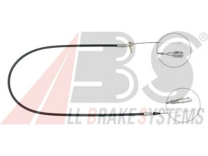 A.B.S. K11267 trosas, stovėjimo stabdys 
 Stabdžių sistema -> Valdymo svirtys/trosai
123 420 04 85
