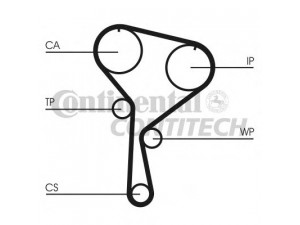 CONTITECH CT1035WP1 vandens siurblio ir paskirstymo diržo komplektas 
 Diržinė pavara -> Paskirstymo diržas/komplektas -> Paskirstymo diržas/komplektas
