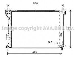 AVA QUALITY COOLING HYA2309 radiatorius, variklio aušinimas