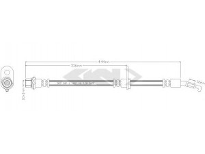 SPIDAN 38737 stabdžių žarnelė 
 Stabdžių sistema -> Stabdžių žarnelės
9008094069, 9008094A68, 9094702660