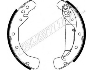 TRUSTING 7214 stabdžių trinkelių komplektas 
 Techninės priežiūros dalys -> Papildomas remontas