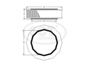 SCT Germany SB 2115 oro filtras
03 198, 3198