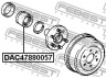 FEBEST DAC47880057 rato guolis 
 Ašies montavimas/vairavimo mechanizmas/ratai -> Rato stebulė/montavimas -> Rato guolis
90369-47001