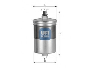 UFI 31.563.00 kuro filtras 
 Degalų tiekimo sistema -> Kuro filtras/korpusas
25055421, 0014778701, 0024771301