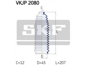 SKF VKJP 2080 gofruotoji membrana, vairavimas 
 Vairavimas -> Gofruotoji membrana/sandarinimai
6103590