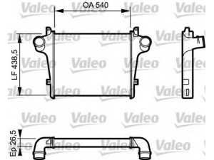VALEO 818779 tarpinis suslėgto oro aušintuvas, kompresorius 
 Variklis -> Oro tiekimas -> Įkrovos agregatas (turbo/superįkrova) -> Tarpinis suslėgto oro aušintuvas
99455374