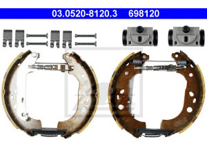 ATE 03.0520-8120.3 stabdžių trinkelių komplektas 
 Techninės priežiūros dalys -> Papildomas remontas