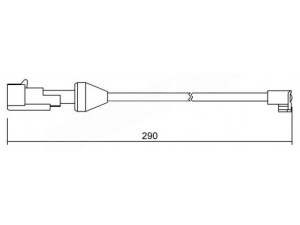 BREMSI WI0746 įspėjimo kontaktas, stabdžių trinkelių susidėvėjimas 
 Stabdžių sistema -> Susidėvėjimo indikatorius, stabdžių trinkelės
2991854, 42548209, 42567448