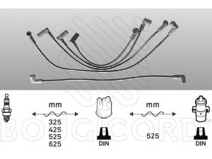 BOUGICORD 4017 uždegimo laido komplektas 
 Kibirkšties / kaitinamasis uždegimas -> Uždegimo laidai/jungtys
7716092, 7785350, 7625396, 7716092