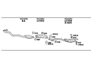 FONOS BW52510B išmetimo sistema 
 Išmetimo sistema -> Išmetimo sistema, visa