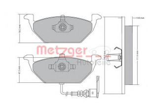 METZGER 1170002 stabdžių trinkelių rinkinys, diskinis stabdys 
 Techninės priežiūros dalys -> Papildomas remontas
1J0 698 151 D, 1J0 698 151 E, 1J0 698 151 F