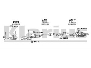 KLARIUS 120389E išmetimo sistema 
 Išmetimo sistema -> Išmetimo sistema, visa