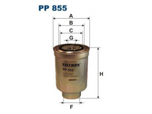 FILTRON PP855 kuro filtras 
 Techninės priežiūros dalys -> Papildomas remontas
1861005420, 2330364010, 2330364010000
