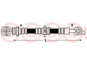 BREMBO T 56 149 stabdžių žarnelė 
 Stabdžių sistema -> Stabdžių žarnelės
462102F002, 24526703913, 1987476790