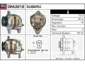 DELCO REMY DRA3218 kintamosios srovės generatorius 
 Elektros įranga -> Kint. sr. generatorius/dalys -> Kintamosios srovės generatorius
8970887070, A1T41171, A7T30271