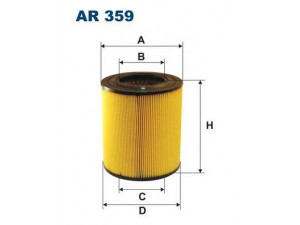 FILTRON AR359 oro filtras 
 Techninės priežiūros dalys -> Techninės priežiūros intervalai
WL63113Z40