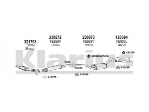 KLARIUS 361658E išmetimo sistema 
 Išmetimo sistema -> Išmetimo sistema, visa