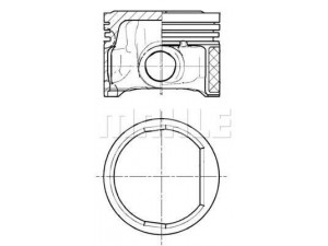 MAHLE ORIGINAL S18680 stūmoklis 
 Variklis -> Cilindrai/stūmokliai
7701477259