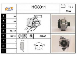 SNRA HO8011 kintamosios srovės generatorius
31100PJD661