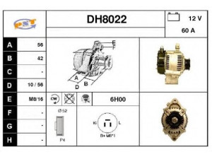 SNRA DH8022 kintamosios srovės generatorius 
 Elektros įranga -> Kint. sr. generatorius/dalys -> Kintamosios srovės generatorius
2706087107