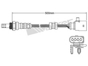 WALKER PRODUCTS 250-24797 lambda jutiklis 
 Variklis -> Variklio elektra
03E 906 262 B, 03E906262C, 03E 906 262 B