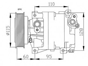 NRF 32169G kompresorius, oro kondicionierius 
 Oro kondicionavimas -> Kompresorius/dalys
60654446, 60659643, 60814720, 60815788