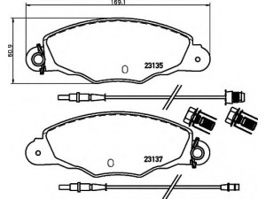 HELLA 8DB 355 019-331 stabdžių trinkelių rinkinys, diskinis stabdys 
 Techninės priežiūros dalys -> Papildomas remontas
425145, 425211, 425301, E172086