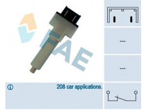 FAE 24280 stabdžių žibinto jungiklis 
 Stabdžių sistema -> Stabdžių žibinto jungiklis
3954674, SE-023952510 B, 6K0 945 515 A