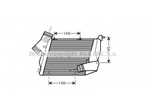 AVA QUALITY COOLING AI4216 tarpinis suslėgto oro aušintuvas, kompresorius 
 Variklis -> Oro tiekimas -> Įkrovos agregatas (turbo/superįkrova) -> Tarpinis suslėgto oro aušintuvas
4E0145805G, 4E0145805J