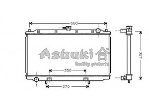 ASHUKI N652-10 radiatorius, variklio aušinimas 
 Aušinimo sistema -> Radiatorius/alyvos aušintuvas -> Radiatorius/dalys
21410-2F000, 21410-9F500