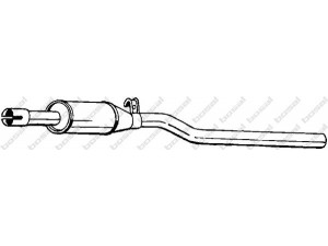 BOSAL 233-221 vidurinis duslintuvas 
 Išmetimo sistema -> Duslintuvas
068 253 209, 068 253 209 A