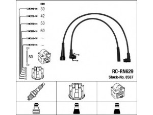 NGK 8507 uždegimo laido komplektas 
 Kibirkšties / kaitinamasis uždegimas -> Uždegimo laidai/jungtys