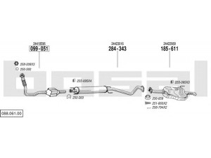 BOSAL 088.061.00 išmetimo sistema 
 Išmetimo sistema -> Išmetimo sistema, visa