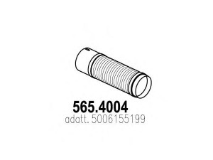 ASSO 565.4004 lanksti žarna, išmetimo sistema
5006155199