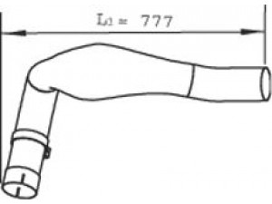 DINEX 48121 išleidimo kolektorius 
 Išmetimo sistema -> Išmetimo vamzdžiai
81.15205.5045