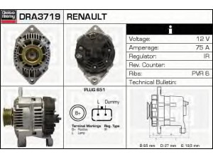 DELCO REMY DRA3719 kintamosios srovės generatorius 
 Elektros įranga -> Kint. sr. generatorius/dalys -> Kintamosios srovės generatorius
4403248, 4403369, 9111248, 9111369