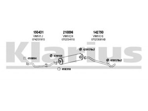 KLARIUS 931338E išmetimo sistema 
 Išmetimo sistema -> Išmetimo sistema, visa