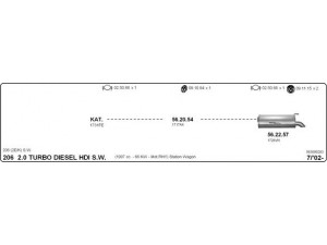 IMASAF 563000283 išmetimo sistema 
 Išmetimo sistema -> Išmetimo sistema, visa