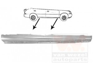 VAN WEZEL 8315104 pedalų plokštės, durų apačia 
 Kėbulas -> Keleivių kabina -> Vieta kojoms/durų ramstis