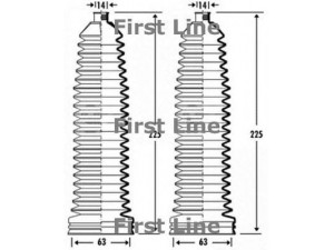 FIRST LINE FSG3337 gofruotoji membrana, vairavimas 
 Vairavimas -> Gofruotoji membrana/sandarinimai
2034630296