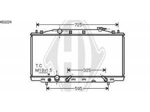 DIEDERICHS 8521915 radiatorius, variklio aušinimas 
 Aušinimo sistema -> Radiatorius/alyvos aušintuvas -> Radiatorius/dalys
19010RL5A51, 19010RL5R51, 19010RL6R51