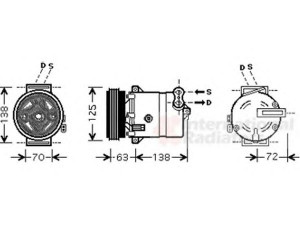 VAN WEZEL 1700K334 kompresorius, oro kondicionierius 
 Oro kondicionavimas -> Kompresorius/dalys
46525369, 51810094, 55192057