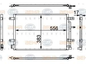 HELLA 8FC 351 302-441 kondensatorius, oro kondicionierius 
 Oro kondicionavimas -> Kondensatorius
8E0 260 403 H, 8E0 260 403 L, 8E0 260 403 N