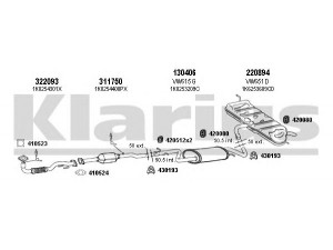 KLARIUS 931231E išmetimo sistema