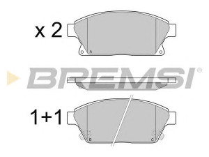BREMSI BP3405 stabdžių trinkelių rinkinys, diskinis stabdys 
 Techninės priežiūros dalys -> Papildomas remontas
13301234, 13412810, 1605135, 1605178