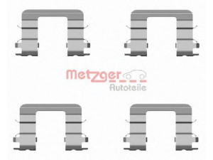 METZGER 109-1696 priedų komplektas, diskinių stabdžių trinkelės 
 Stabdžių sistema -> Diskinis stabdys -> Stabdžių dalys/priedai
