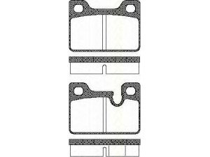 TRISCAN 8110 11204 stabdžių trinkelių rinkinys, diskinis stabdys 
 Techninės priežiūros dalys -> Papildomas remontas