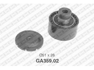 SNR GA359.02 kreipiantysis skriemulys, V formos rumbuotas diržas 
 Diržinė pavara -> V formos rumbuotas diržas/komplektas -> Laisvasis/kreipiamasis skriemulys
5751-90, 96410042, 1141999, 1152360