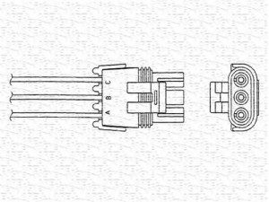 MAGNETI MARELLI 460001827010 lambda jutiklis 
 Variklis -> Variklio elektra
10 096 129, 10096129, 90 541 303