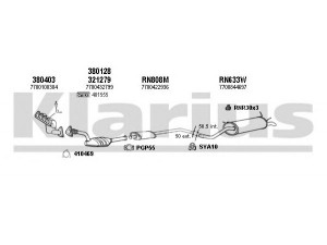 KLARIUS 720885U išmetimo sistema